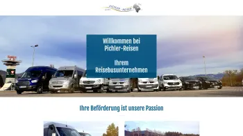 Website Screenshot: Burghard Pichler-Reisen Ihr Reisebüro - Pichler-Reisen - Reisebusunternehmen, Krankentransport, Reisen | Pichler-Reisen - Date: 2023-06-26 10:18:49