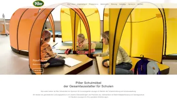 Website Screenshot: Piller Schul und Objekteinrichtungen GmbH - Piller Schulmöbel | Gesamtausstatter für Schulen | Schuleinrichtung - Date: 2023-06-26 10:18:52