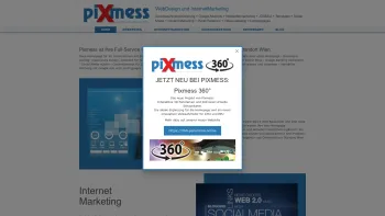 Website Screenshot: Pixmess WebDesign und Internetmarketing - Pixmess - Webdesign und Internetmarketing aus Österreich, Wien - Date: 2023-06-15 16:02:34