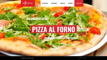 Website Screenshot: Niederösterreich Pizza Al Forno Pizzeria Oregano pasta italienisch Nudeln Marchfeld Lokal Gasthaus Wein Zustellung Lieferung Spare - PIZZA AL Forno in Gänserndorf - Date: 2023-06-26 10:18:55