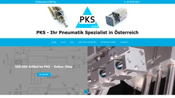 Website Screenshot: PKS PneumatiKomponentenSysteme - Pneumatik Komponenten - PKS GmbH | Graz - Date: 2023-06-14 10:44:29