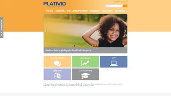 Website Screenshot: PLATIVIO modern training GMBH - Institut Plativio | Kurse für EDV, Wirtschaft u Kommunikation - Date: 2023-06-15 16:02:34