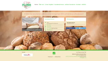 Website Screenshot: Bäckerei-Konditorei-Cafe PLOYER - Bäckerei-Konditorei Ployer | Hochburg-Ach | täglich frisches Brot - Date: 2023-06-26 10:19:00