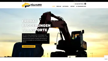 Website Screenshot: Pöllhuber Schweiss-Service Austria - Erdbauunternehmen Bezirk Wels-Land - Pöllhuber GmbH - Date: 2023-06-26 10:19:00
