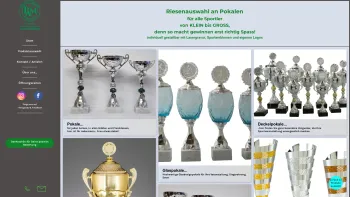 Website Screenshot: P.A.M. Greinecker Pokale GmbH - Pokale | Glaspokale | Wanderpokale | Kinderpokale | Lasergravur - Date: 2023-06-26 10:26:38