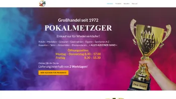 Website Screenshot: Helmut Christian Metzger Gesellschaft Pokalmetzger - PokalMetzger.at | Pokale, Medaillen und Trophäen - mit liebevoller Gravur! - Date: 2023-06-26 10:19:03