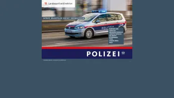 Website Screenshot: Landespolizeikommando Wien - Landespolizeidirektionen - Date: 2023-06-26 10:19:03