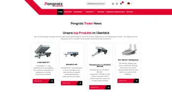 Website Screenshot: Pongratz Trailer Group GmbH - Home - Pongratz Trailers GmbH - Date: 2023-06-26 10:19:06