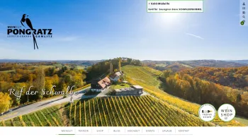 Website Screenshot: Pongratz Weingut - Weingut Pongratz | Kranachberg Gamlitz | Südsteiermark, Österreich - Date: 2023-06-15 16:02:34