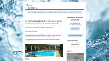 Website Screenshot: Pool & more GmbH - Pool Beratung & Planung - Pool & more GmbH - Folien Poolbau Niederösterreich Wien - Date: 2023-06-15 16:02:34