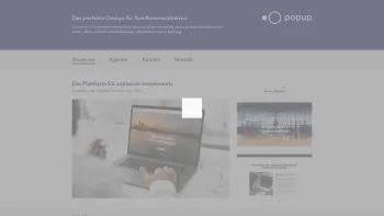 Website Screenshot: popup communications gmbh - popup - Werbeagentur in Bludenz, Vorarlberg - Date: 2023-06-26 10:19:06