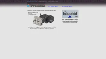 Website Screenshot: Pratissoli-Pumpen Vertrieb N. Boelter - Pratissoli Hochdruckpumpen - Date: 2023-06-26 10:19:12