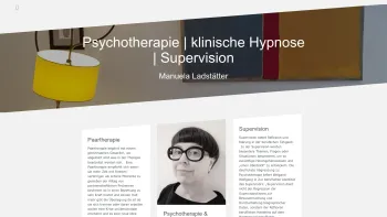 Website Screenshot: Manuela Ladstätter Hypnose Psychotherapie - Psychotherapie | klinische Hypnose | Supervision - Manuela Ladstätter - Date: 2023-06-26 10:19:12