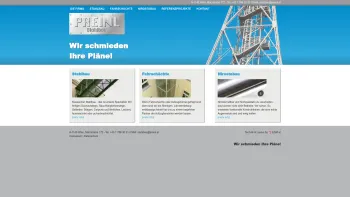 Website Screenshot: Stahlbau Preinl start - Preinl Stahlbau - Date: 2023-06-26 10:19:12