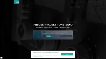 Website Screenshot: Preuss-Projekt Tonstudio Salzburg - Preuss-Projekt - Tonstudio, Mastering Recording Sound Design, Salzburg - Date: 2023-06-26 10:19:15