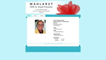 Website Screenshot: Prießnitz Ewald index - Wahlarzt OMR Dr. Ewald Priessnitz - Date: 2023-06-26 10:19:15