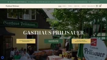 Website Screenshot: Hermann Prilisauer Gesellschaft m.b.H. Co. prilisauer - Home - Gasthaus Prilisauer - Date: 2023-06-26 10:19:15