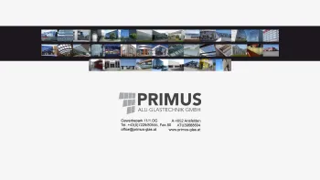 Website Screenshot: Primus Alu Glastechnik Ges.m.b.H. - PRIMUS Alu-Glastechnik GmbH - Date: 2023-06-14 16:38:26