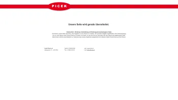 Website Screenshot: PRO-SERVICE - Picek Gebäudetechnik - Date: 2023-06-26 10:19:18