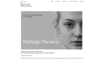 Website Screenshot: Frauenarzt Wien Prof. Dr. Obwegeser - Home - Prof. Dr. Reinhard Obwegeser - Date: 2023-06-26 10:19:18