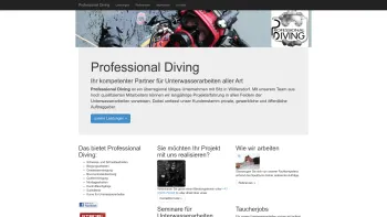 Website Screenshot: Professional Diving OG - Home Page - Professionelle Unterwasserarbeiten - Date: 2023-06-26 10:19:18