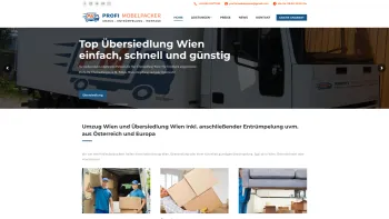Website Screenshot: Profimöbelpacker - Umzug Wien und Übersiedlung Wien mit den Profimöbelpackern - Date: 2023-06-15 16:02:34