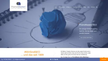 Website Screenshot: SEO Agentur PromoMasters Suchmaschinenoptimierung - PromoMasters Online Marketing Agentur in Wien Salzburg Österreich - Date: 2023-06-15 16:02:34