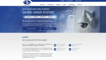 Website Screenshot: proSec Sicherheitstechnik GmbH - Sicherheitstechnik Burgenland, Prosec, Tresor Burgenland - Date: 2023-06-14 10:44:37