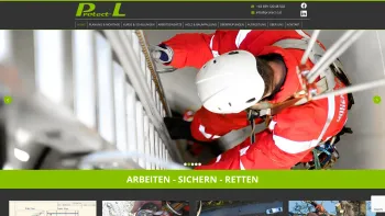 Website Screenshot: Protect-L Lamprecht & Lobenwein OEG - Protect L - Absturzsicherung im Arbeitsschutzbereich - Date: 2023-06-26 10:19:24