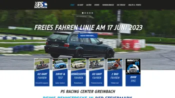 Website Screenshot: PS-RACING CENTER GREINBACH - Start - PS Racing Center Greinbach - Date: 2023-06-26 10:19:24