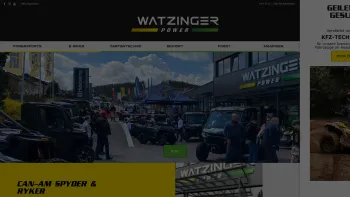 Website Screenshot: POWERSPORTS WATZINGER - Watzinger Power GmbH - Date: 2023-06-26 10:19:24