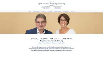 Website Screenshot: Psychotherapie Beratung Coaching Ried im Innkreis - Psychotherapie Ried & Salzburg: Psychotherapeuten Dr. Josef Brückl, Simone Kaster MSc - Date: 2023-06-26 10:26:36