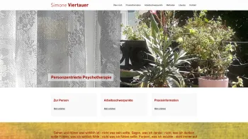 Website Screenshot: Simone Viertauer - Psychotherapie in Linz - Spezialist für Depressionen, Trauma, Burnout ... - Date: 2023-06-26 10:19:27