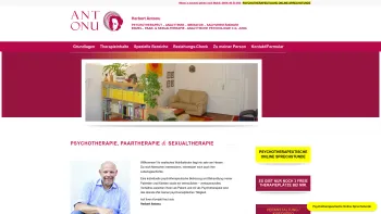 Website Screenshot: Herbert Antonu Psychotherapie - Psychotherapie Wien - Herbert Antonu - Sexualtherapie und Paartherapie - Date: 2023-06-26 10:19:27
