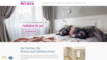 Website Screenshot: Purer wohnen & schlafen
Bettenstudio - Bettenstudio Purer in Kirchberg an der Pielach - Date: 2023-06-26 10:19:30