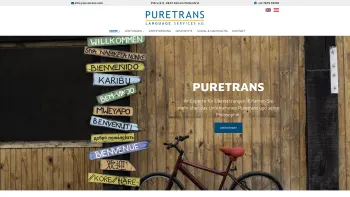 Website Screenshot: PURETRANS Language Services e.U. - Die Spezialisten für Übersetzungen in Österreich - PURETRANS - Date: 2023-06-26 10:26:39