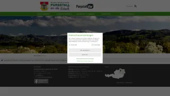 Website Screenshot: Marktgemeinde Purgstall an der Erlauf - Purgstall an der Erlauf - WILLKOMMEN - Startseite - Date: 2023-06-26 10:19:30