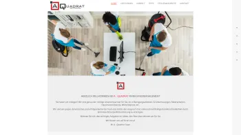 Website Screenshot: A-Quadrat Reinigungsmanagement - A.Quadrat Reinigungsmanagement - Home - Date: 2023-06-26 10:19:32