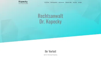 Website Screenshot: Dr. Christoph Kopecky Rechtsanwalt Wien - Rechtsanwalt Kopecky – Hier fühlen Sie sich sicher beraten - Date: 2023-06-15 16:02:34