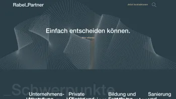Website Screenshot: Rabel & Partner GmbH Wirtschaftsprüfungs und Steuerberatungsgesellschaft - Startseite - Rabel & Partner - Date: 2023-06-26 10:19:35