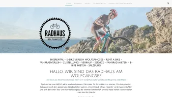 Website Screenshot: Radhaus Wolfgangsee GmbH - Radhaus Wolfgangsee - Fahrradverleih, E-Bike Verleih, Fahrrad mieten, bikerental, bikehire, Werkstatt, Fahrrad Zubehör, Fahrrad Verkauf, Bikeshop - Date: 2023-06-26 10:26:41