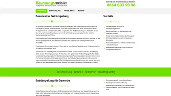 Website Screenshot: Räumungsmeister Wien, Linz, Graz - Räumungsmeister – Entrümpelung & Räumung Wien - Date: 2023-06-26 10:26:41
