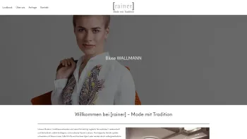 Website Screenshot: Rainer Mode mit Tradition - Willkommen bei Rainer - Mode mit Tradition - Andelsbuch, Bregenzerwald - Date: 2023-06-26 10:19:41