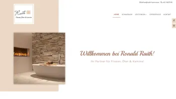 Website Screenshot: Ronald Raith Öfen, Kamine und Fliesenverlegung - Ihr Hafner in Wien Meidling - alles rund um den Ofen - Date: 2023-06-14 10:44:42