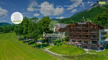 Website Screenshot: Bio-Hotel ramsauhof - Hotel Ramsauhof, Ramsau am Dachstein // ☎️ 0043 3687 81965 - Date: 2023-06-26 10:19:44