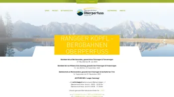 Website Screenshot: Bergbahnen Oberperfuss Rangger KöpflOberperfuß - Rangger Köpfl - Bergbahnen Oberperfuss - Date: 2023-06-26 10:19:44