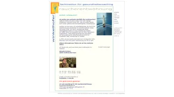 Website Screenshot: Raucherentwöhnung - Sofort Nichtraucher werden - Fachinstitut Winkelhofer - Date: 2023-06-14 16:38:34