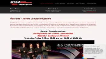 Website Screenshot: Recom Computersysteme - Recom Computersysteme – Recom - Computersysteme - Date: 2023-06-26 10:19:50