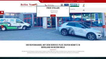 Website Screenshot: Reifen Nemetz - Ihr Reifenhandel in Bergland in Melk - Reifen Nemetz GmbH - Date: 2023-06-26 10:19:56