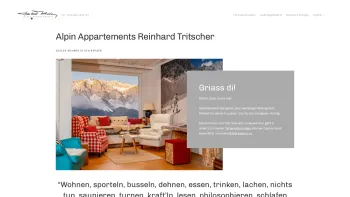 Website Screenshot: ALPIN APPARTEMENTS Reinhard Tritscher - Alpin Appartements Reinhard Tritscher / Ramsau am Dachstein - Date: 2023-06-14 10:44:45